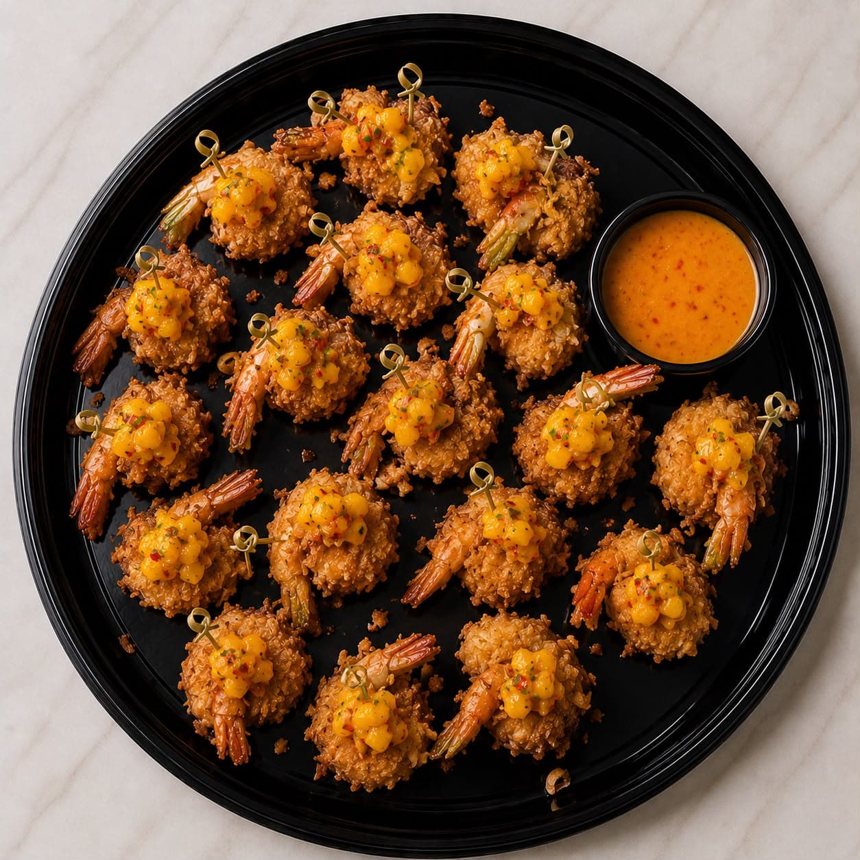 Coconut Shrimp wirh mango aji
