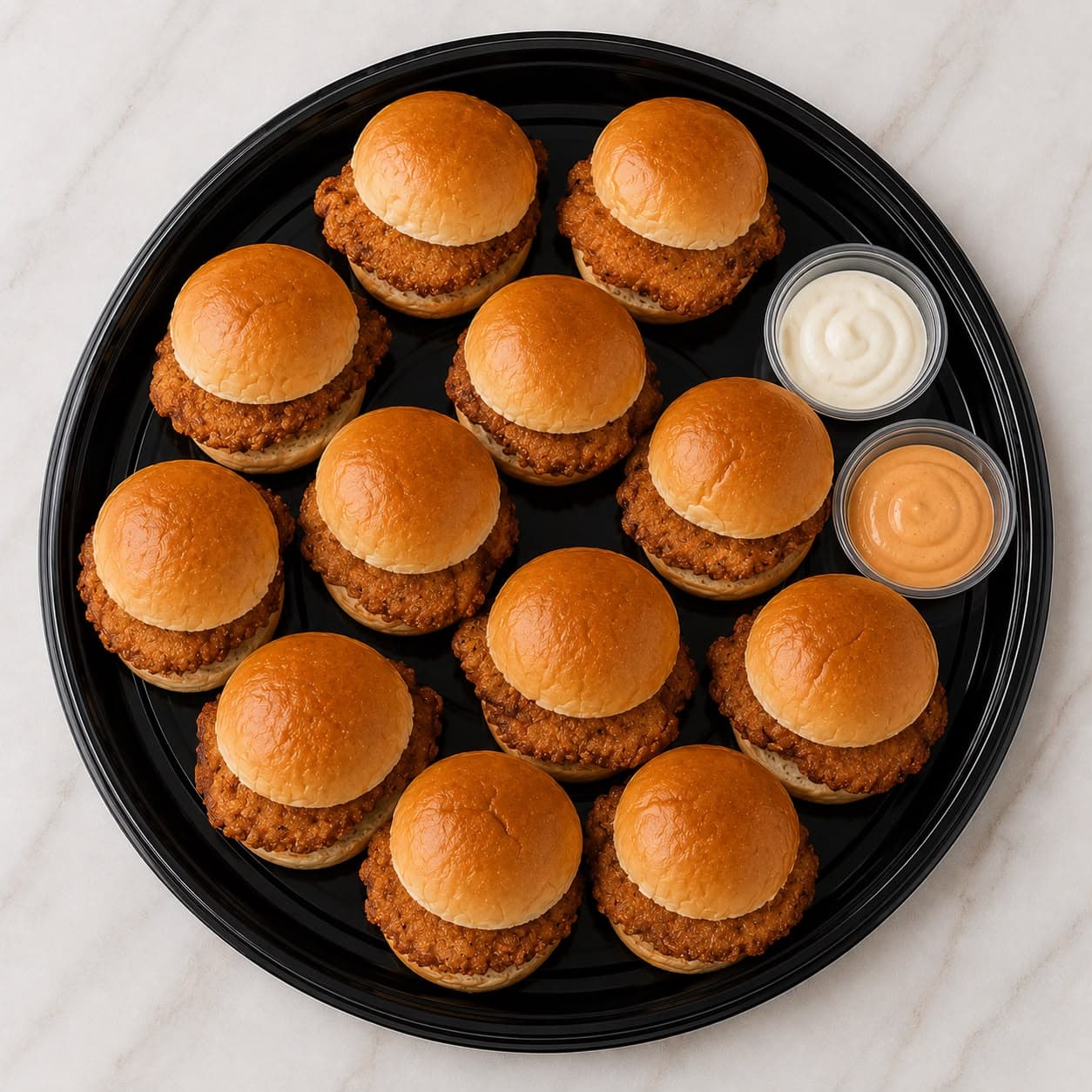 Milanesa Slider with mayonnaise & Golf sauce